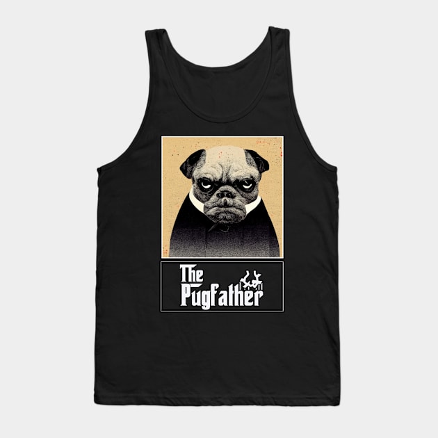 The Pugfather Tank Top by Teessential